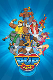 Pup Pack 24x36'' Poster (Blue)