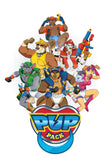 Pup Pack 24x36'' Poster (White)