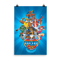 Pup Pack 24x36'' Poster (Blue)