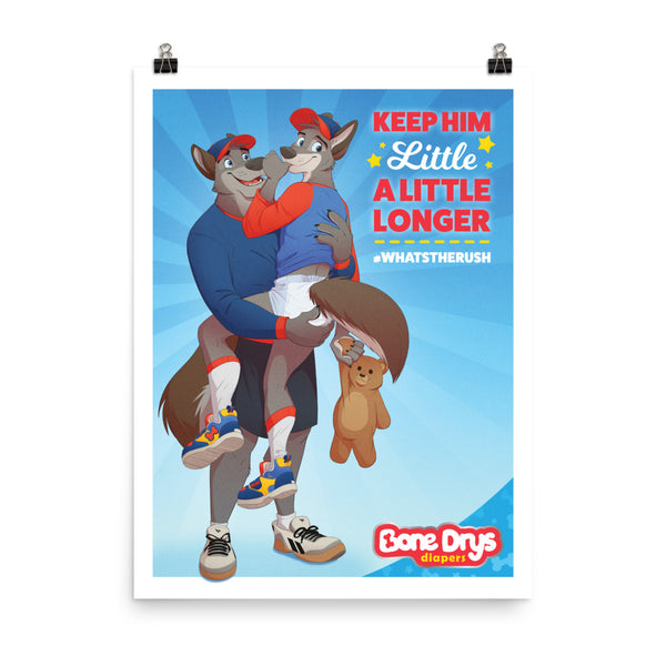 Bone Drys Diapers 18x24'' Poster